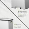 81V8k5hCkOL._SL1500_ EKO EcoCasa II 36L+24L Dual Trash Can with Recycle Bin