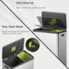 81jA-fUigOL._SL1500_ EKO EcoCasa II 36L+24L Dual Trash Can with Recycle Bin